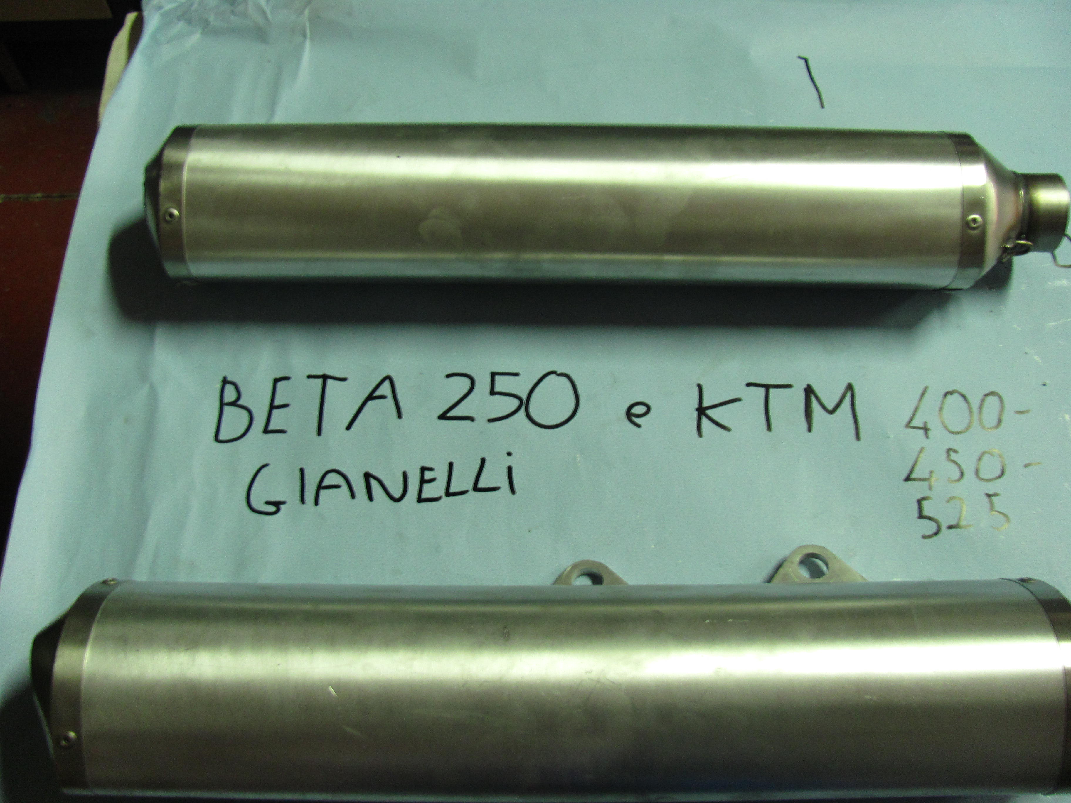 Scarico per Beta 250 e Ktm 400 450 525