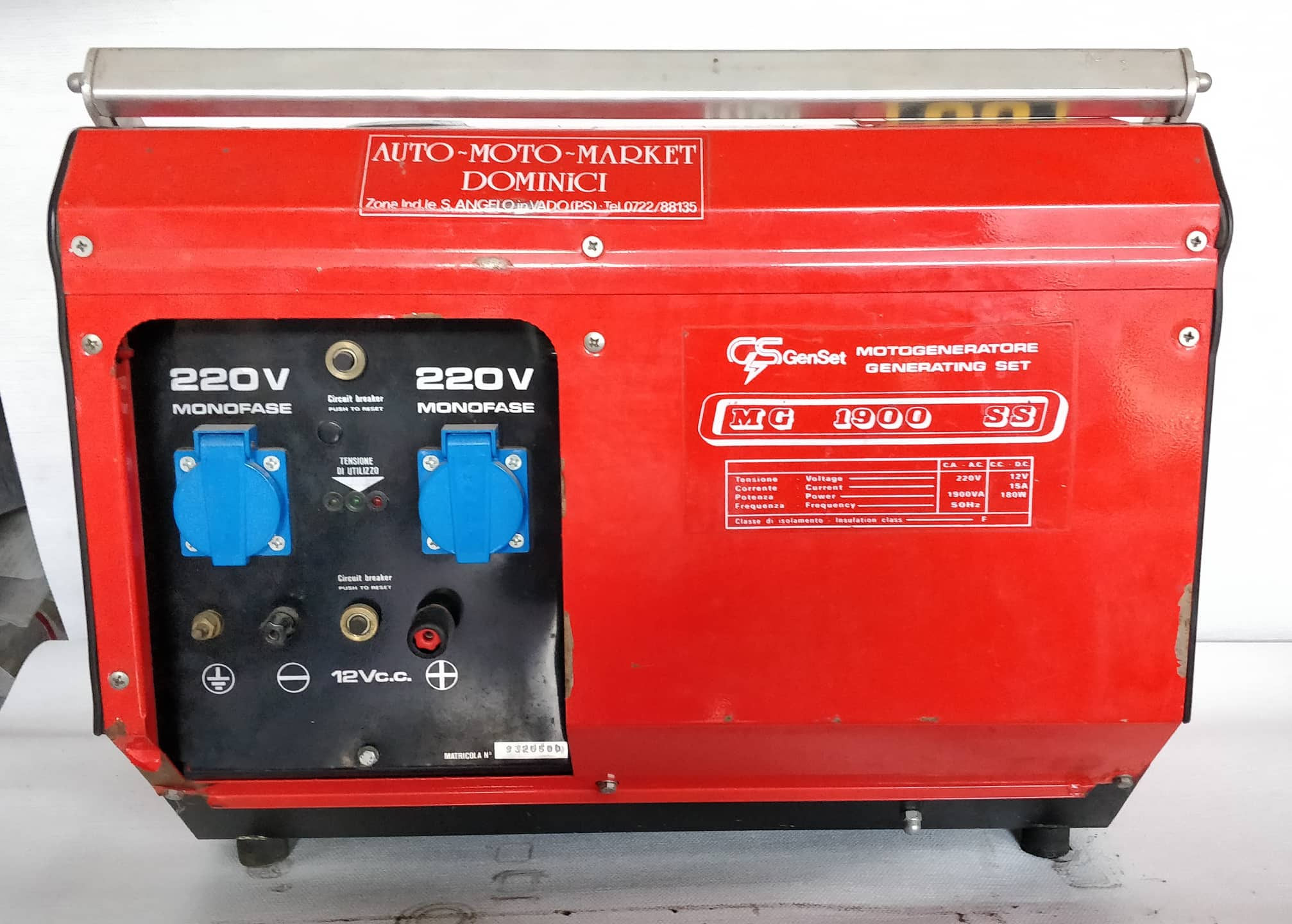 Generatore genset mg1900ss